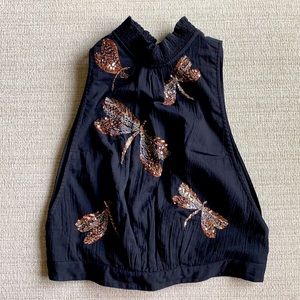 Free People Open Back Top